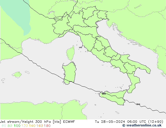 джет ECMWF вт 28.05.2024 06 UTC