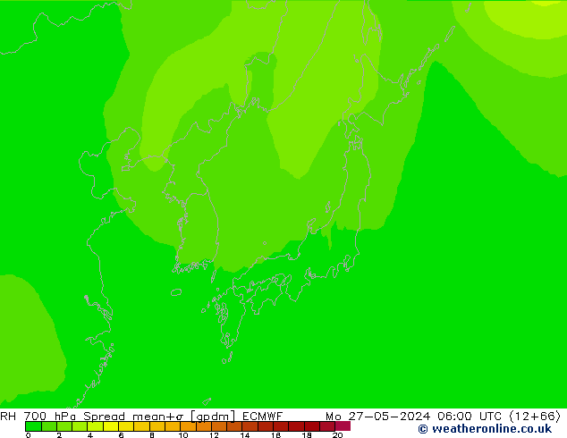 RV 700 hPa Spread ECMWF ma 27.05.2024 06 UTC