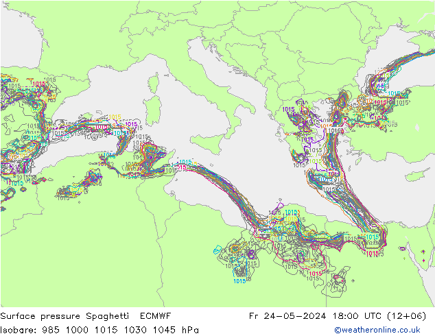     Spaghetti ECMWF  24.05.2024 18 UTC