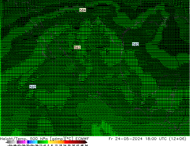 Géop./Temp. 500 hPa ECMWF ven 24.05.2024 18 UTC