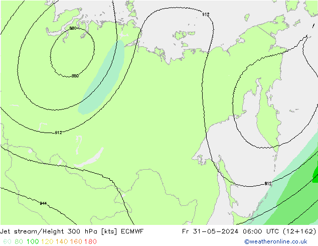 Courant-jet ECMWF ven 31.05.2024 06 UTC