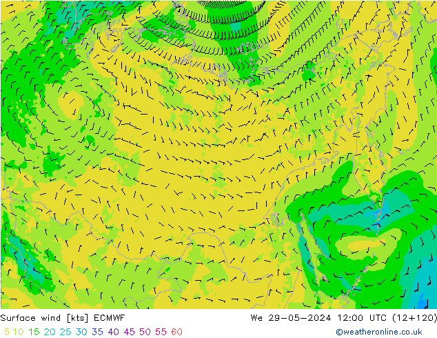  10 m ECMWF  29.05.2024 12 UTC