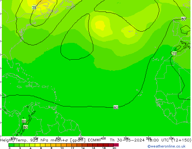 Height/Temp. 925 hPa ECMWF gio 30.05.2024 18 UTC