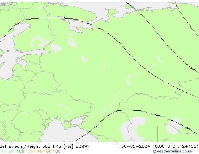 Straalstroom ECMWF do 30.05.2024 18 UTC