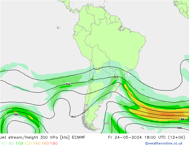 Jet Akımları ECMWF Cu 24.05.2024 18 UTC