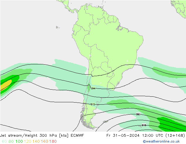 Courant-jet ECMWF ven 31.05.2024 12 UTC