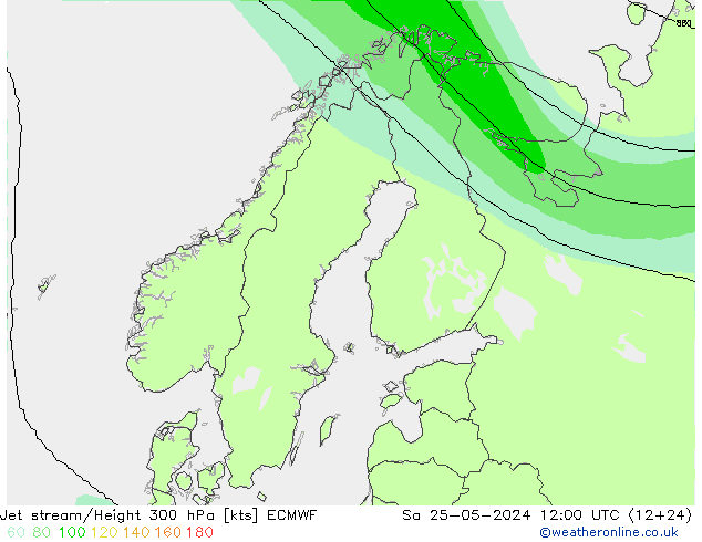 Polarjet ECMWF Sa 25.05.2024 12 UTC