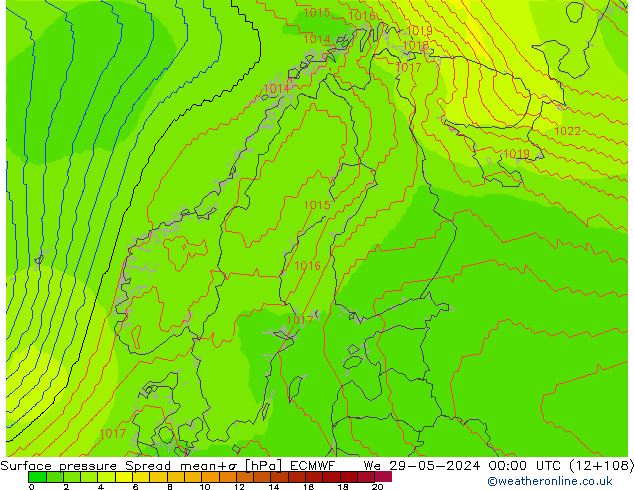     Spread ECMWF  29.05.2024 00 UTC