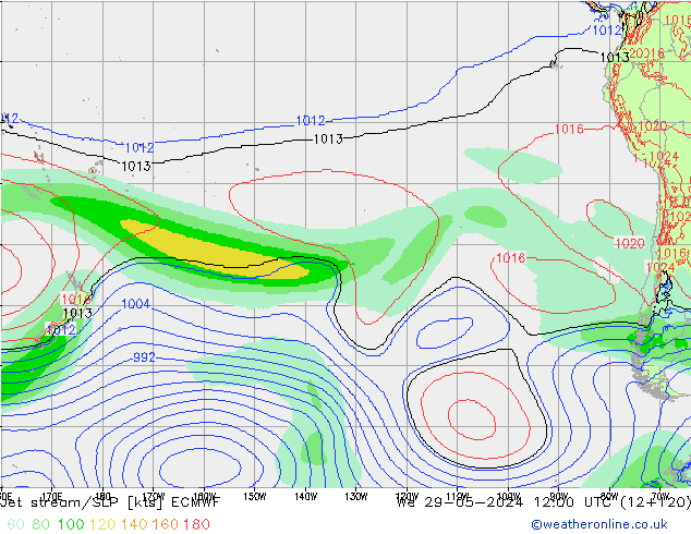 джет/приземное давление ECMWF ср 29.05.2024 12 UTC