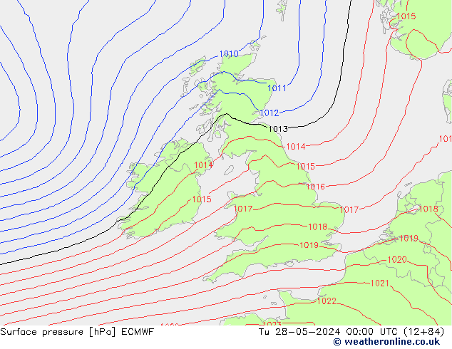 Luchtdruk (Grond) ECMWF di 28.05.2024 00 UTC