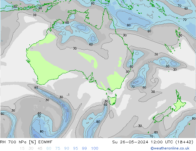 RV 700 hPa ECMWF zo 26.05.2024 12 UTC