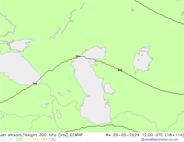 Courant-jet ECMWF mer 29.05.2024 12 UTC