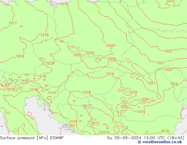 Surface pressure ECMWF Su 26.05.2024 12 UTC