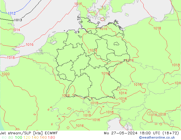 Jet stream ECMWF Seg 27.05.2024 18 UTC