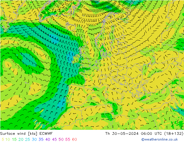  10 m ECMWF  30.05.2024 06 UTC