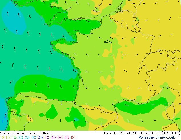  10 m ECMWF  30.05.2024 18 UTC