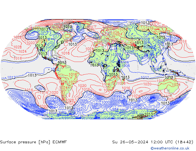 ciśnienie ECMWF nie. 26.05.2024 12 UTC