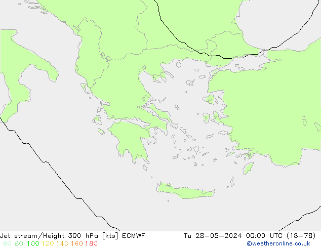 Courant-jet ECMWF mar 28.05.2024 00 UTC