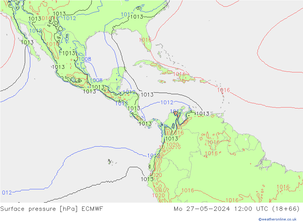 Yer basıncı ECMWF Pzt 27.05.2024 12 UTC