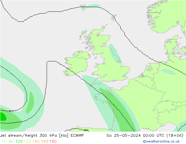 Courant-jet ECMWF sam 25.05.2024 00 UTC