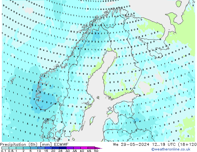 opad (6h) ECMWF śro. 29.05.2024 18 UTC