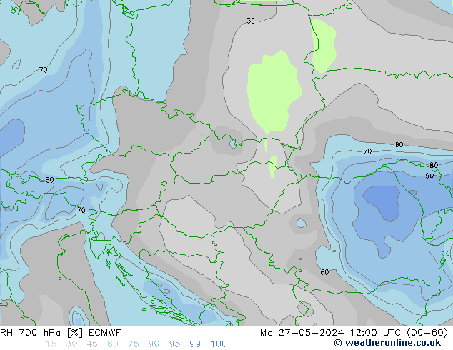 700 hPa Nispi Nem ECMWF Pzt 27.05.2024 12 UTC