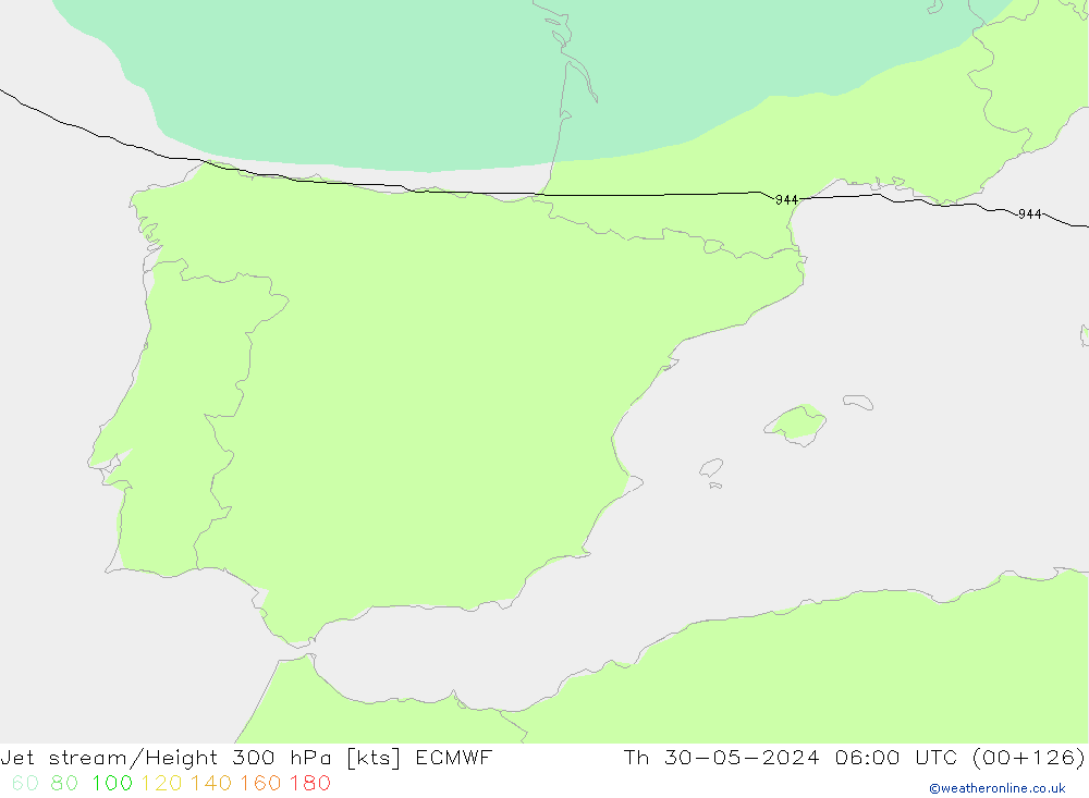 Straalstroom ECMWF do 30.05.2024 06 UTC