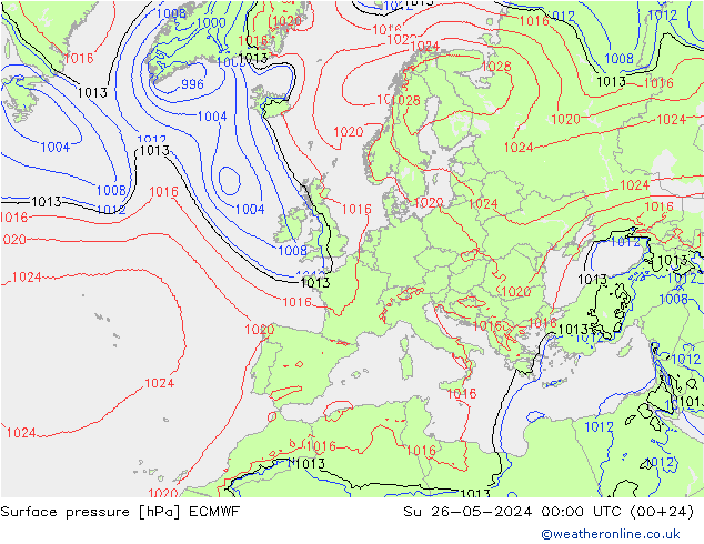      ECMWF  26.05.2024 00 UTC