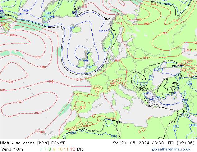 Sturmfelder ECMWF Mi 29.05.2024 00 UTC