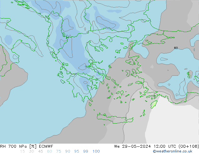 RV 700 hPa ECMWF wo 29.05.2024 12 UTC