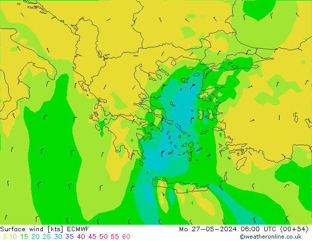  10 m ECMWF  27.05.2024 06 UTC