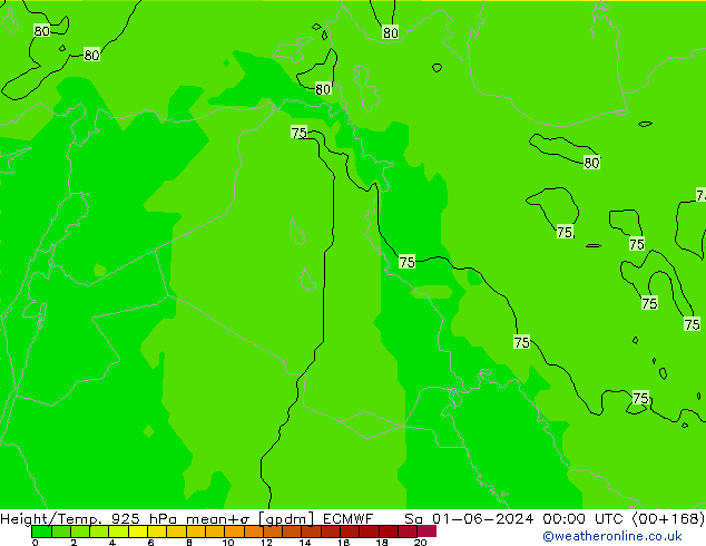 Height/Temp. 925 hPa ECMWF  01.06.2024 00 UTC