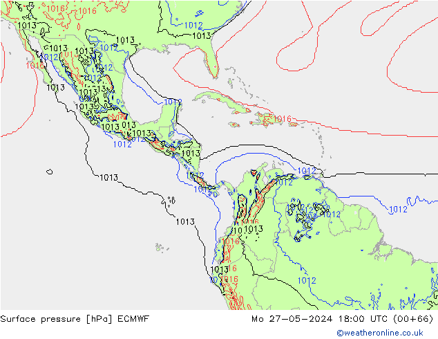 pression de l'air ECMWF lun 27.05.2024 18 UTC