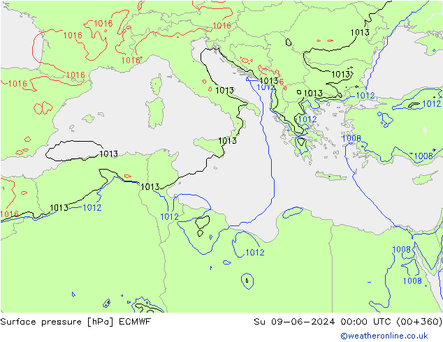      ECMWF  09.06.2024 00 UTC