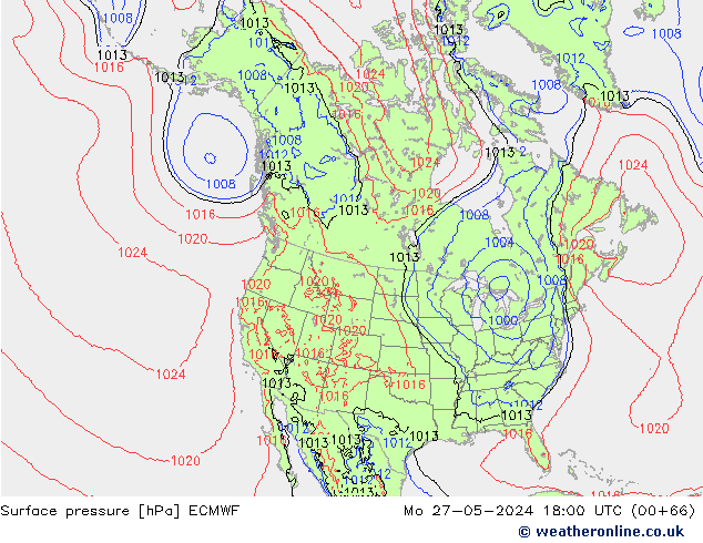 pression de l'air ECMWF lun 27.05.2024 18 UTC