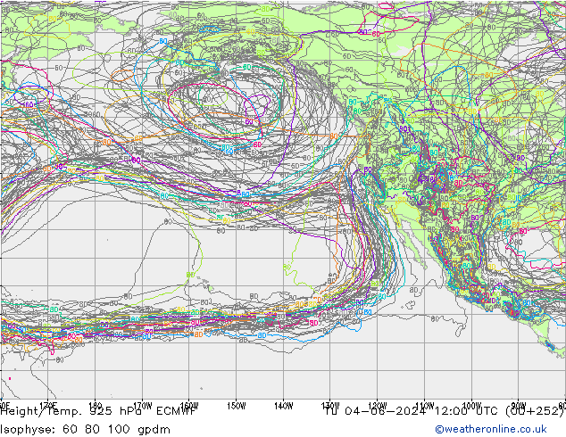 Height/Temp. 925 hPa ECMWF  04.06.2024 12 UTC