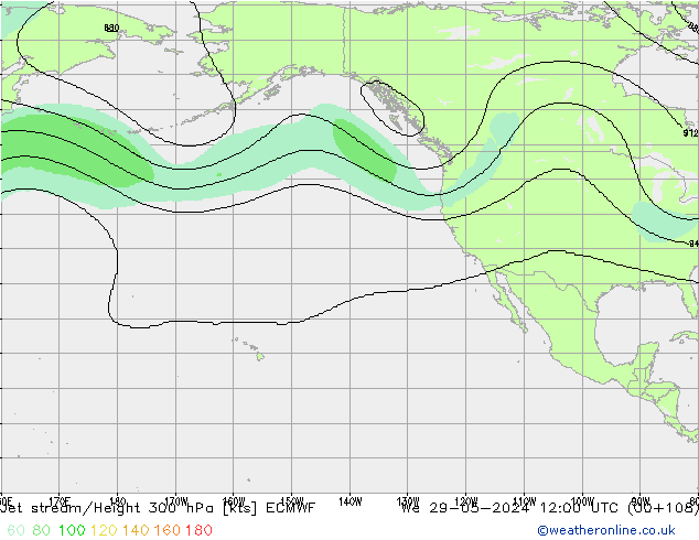 Courant-jet ECMWF mer 29.05.2024 12 UTC