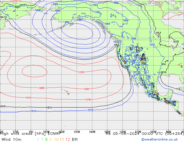 High wind areas ECMWF  05.06.2024 00 UTC