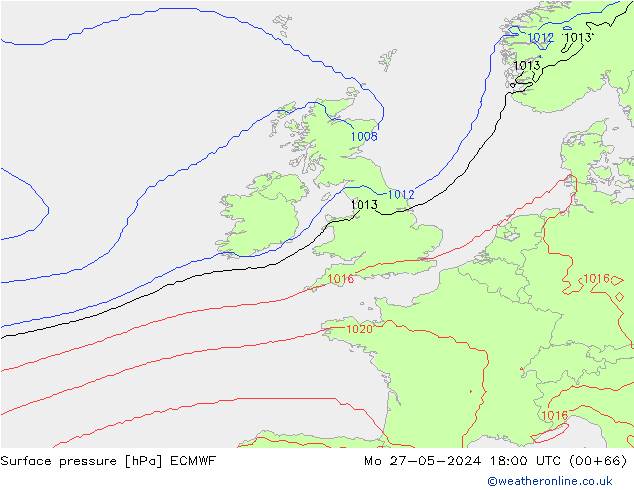 Yer basıncı ECMWF Pzt 27.05.2024 18 UTC