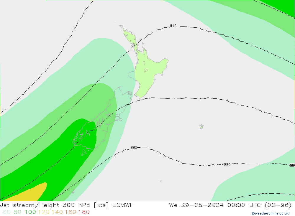 Polarjet ECMWF Mi 29.05.2024 00 UTC