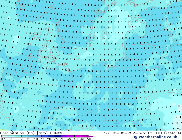  (6h) ECMWF  02.06.2024 12 UTC