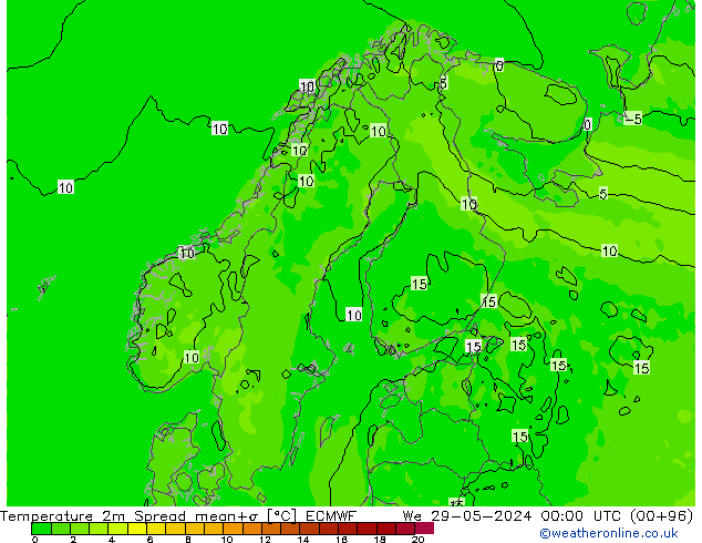     Spread ECMWF  29.05.2024 00 UTC