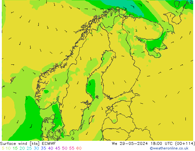 Surface wind ECMWF St 29.05.2024 18 UTC