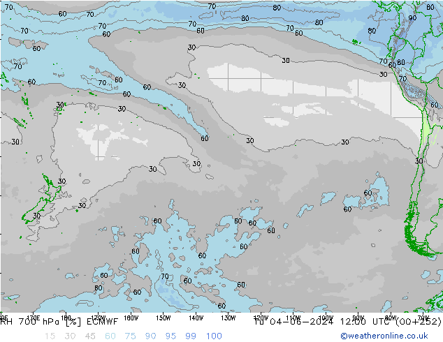 RH 700 hPa ECMWF  04.06.2024 12 UTC