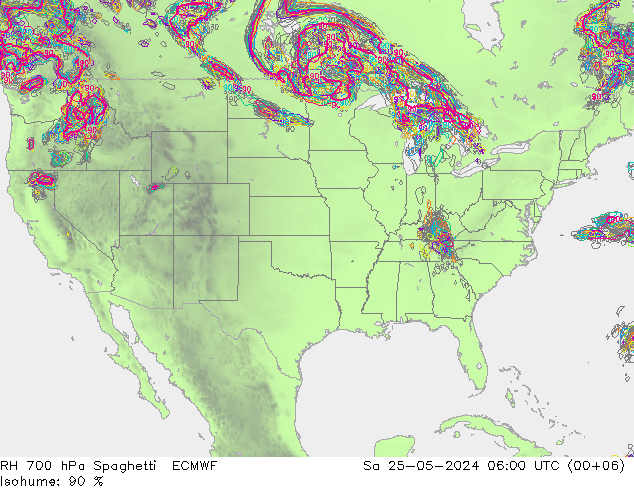 700 hPa Nispi Nem Spaghetti ECMWF Cts 25.05.2024 06 UTC