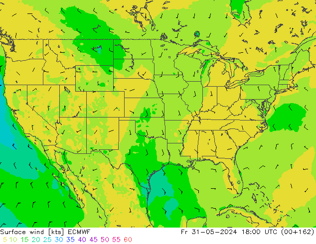  10 m ECMWF  31.05.2024 18 UTC