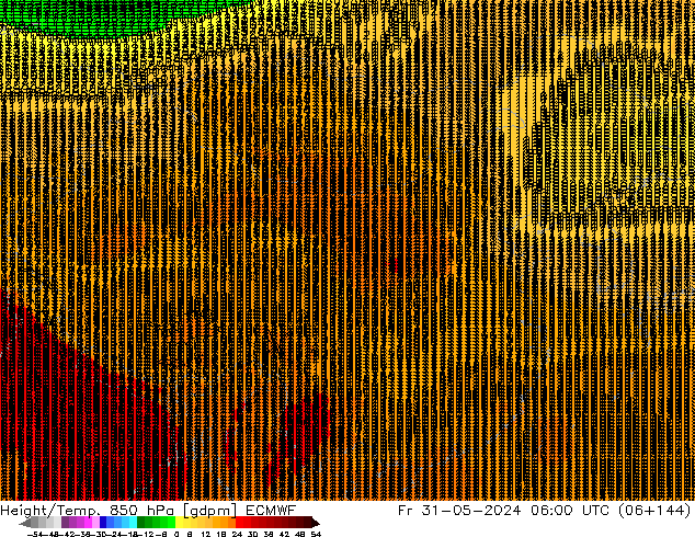 Yükseklik/Sıc. 850 hPa ECMWF Cu 31.05.2024 06 UTC