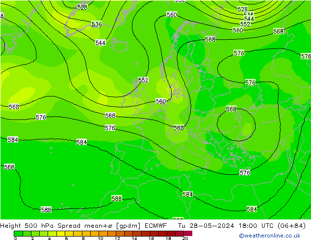 Height 500 hPa Spread ECMWF Ter 28.05.2024 18 UTC