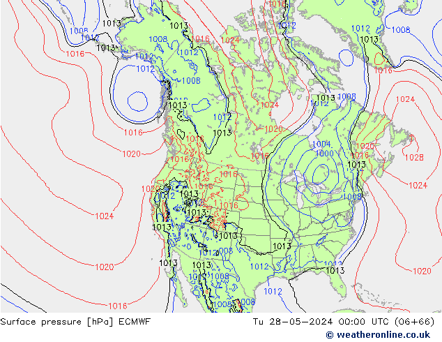 pression de l'air ECMWF mar 28.05.2024 00 UTC