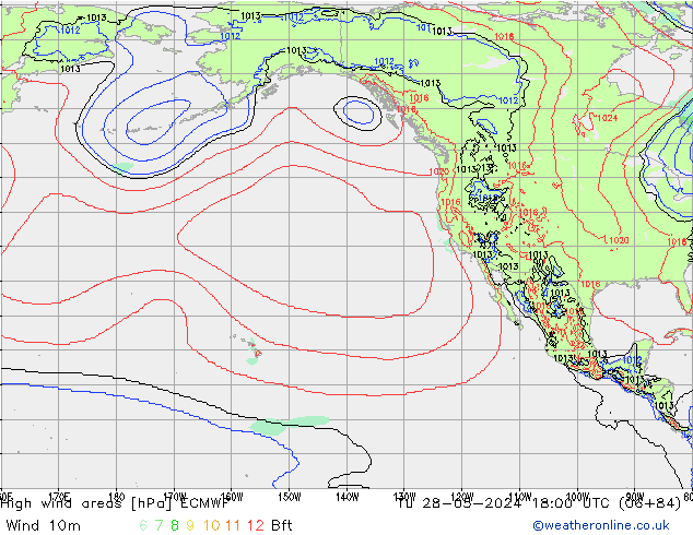 High wind areas ECMWF Tu 28.05.2024 18 UTC